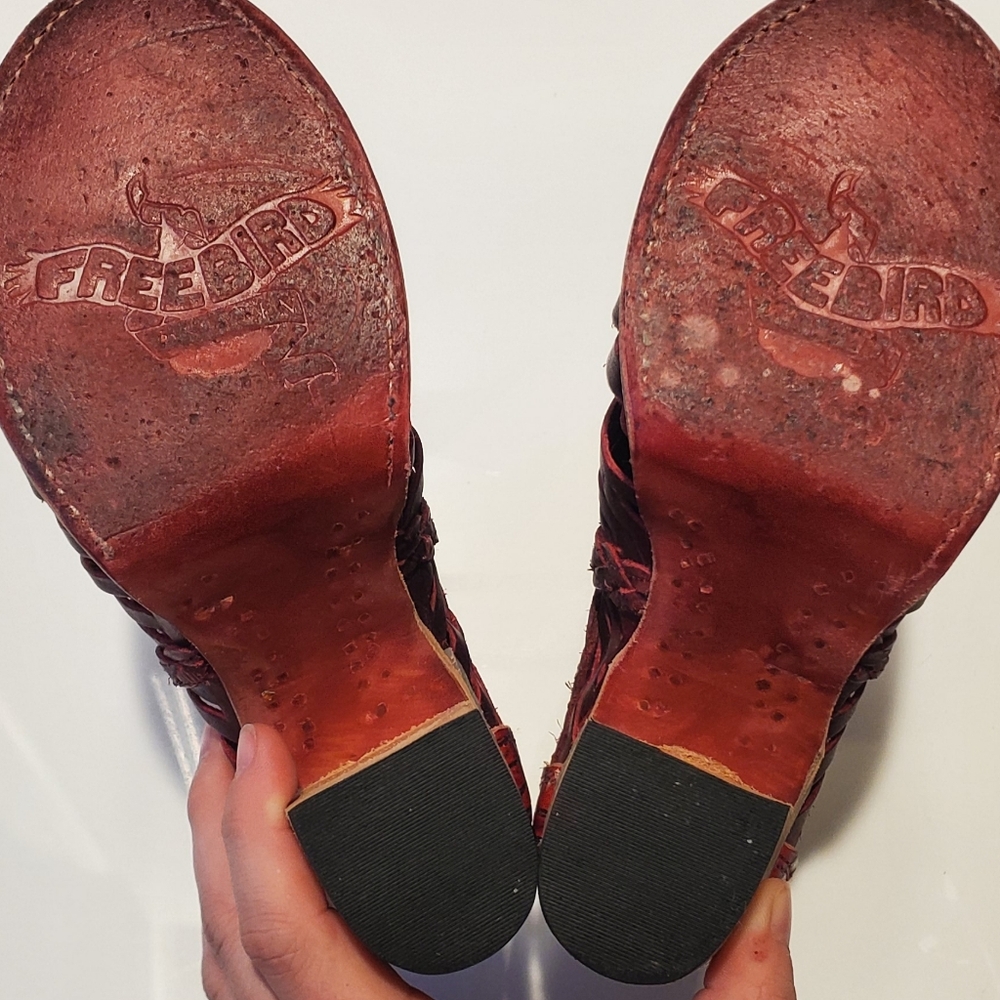 FREEBIRD - Bela Heeled Sandals In "Red Wine" - Picture 6 of 6